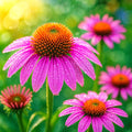 Purple Coneflower Seeds - Perennial Echinacea purpurea - Bee & Bird Magnet - Full Sun - 200+ Seeds for Garden Beds & Borders