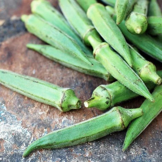 Emerald Okra Seeds - 100 Non-GMO Heirloom Abelmoschus esculentus for Home Garden, Container Planting
