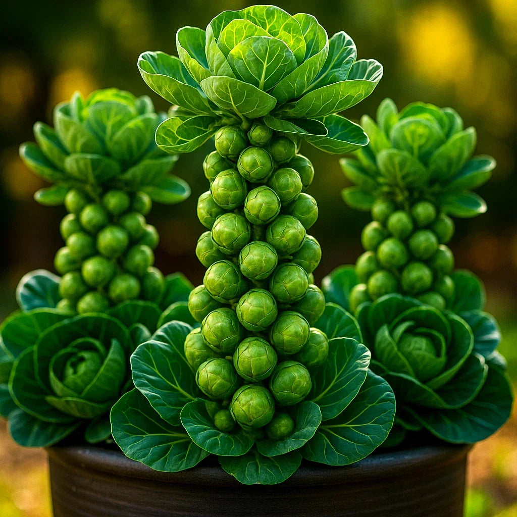 Brussels Sprouts Seeds 1200+ Count Heirloom Long Island Improved Brassica oleracea for Cool-Weather Gardening