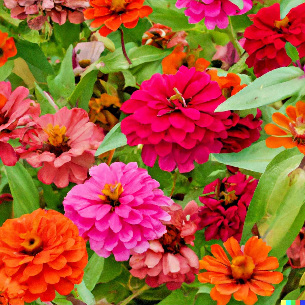 Giant Dahlia Flower Seeds - California Giants Mix, Zinnia elegans, 500+ Seeds for Vibrant Garden & Cut Flowers