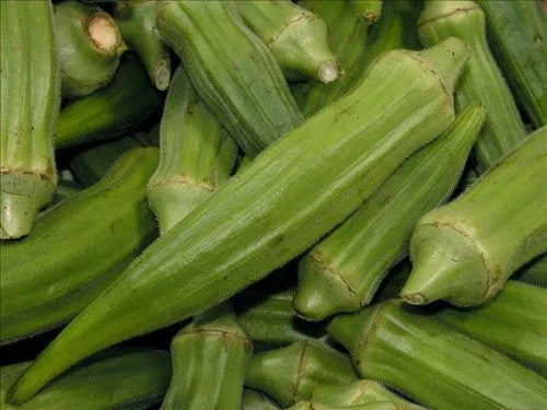 Jade Okra Seeds - Non-GMO Heirloom Variety for Organic Gardening - Abelmoschus esculentus, 50 Seeds, Full Sun, Fast-Growing