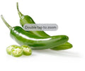 Organic Chile Serrano Peppers - 1 Pound Fresh Spicy Green Chile Capsicum annuum for Salsas & Cooking