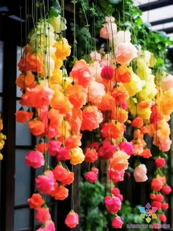 Rainbow Weeping Begonia Seeds - 25+ Begonia x semperflorens for Garden, Indoor & Outdoor Planting