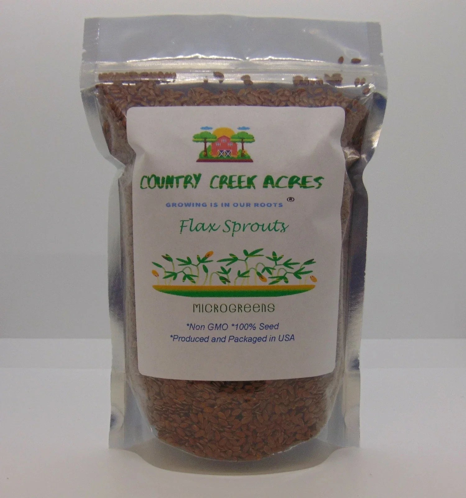 Organic Flax Seeds 2 oz Whole Linum usitatissimum for Cooking & Gardening, Rich in Omega-3 ALA