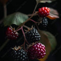 Apache Thornless Blackberry Live Plant - Quart Pot, Rubus fruticosus 'Apache' Thornless Berry Bush