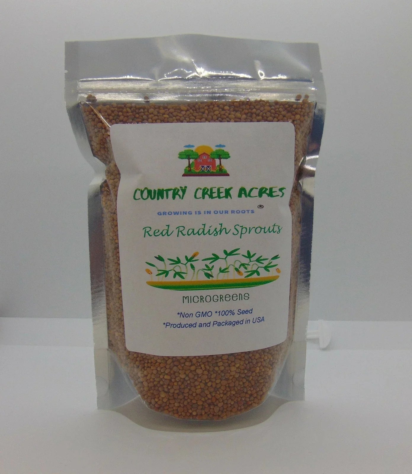 12 oz Red Radish Seeds Raphanus sativus for Salads & Snacking, Organic, Non-GMO, Fast-Growing, Cool-Season Vegetable