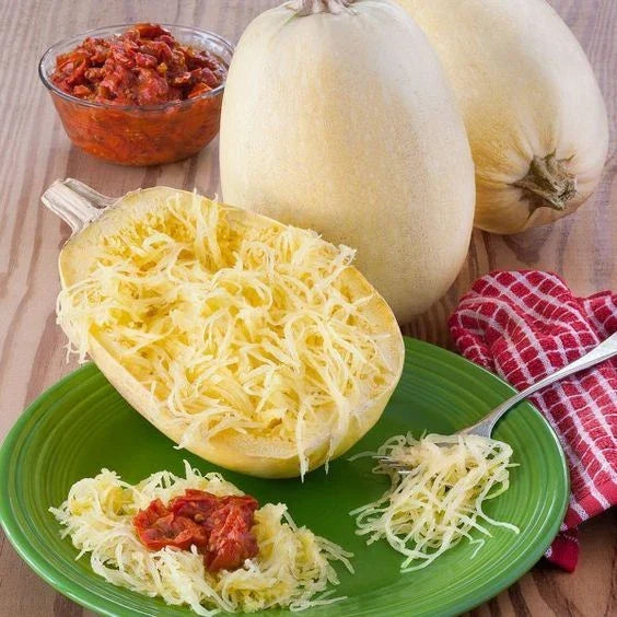 Organic Spaghetti Squash Seeds - 30+ Cucurbita pepo Open-Pollinated Non-GMO for Home Garden Cultivation