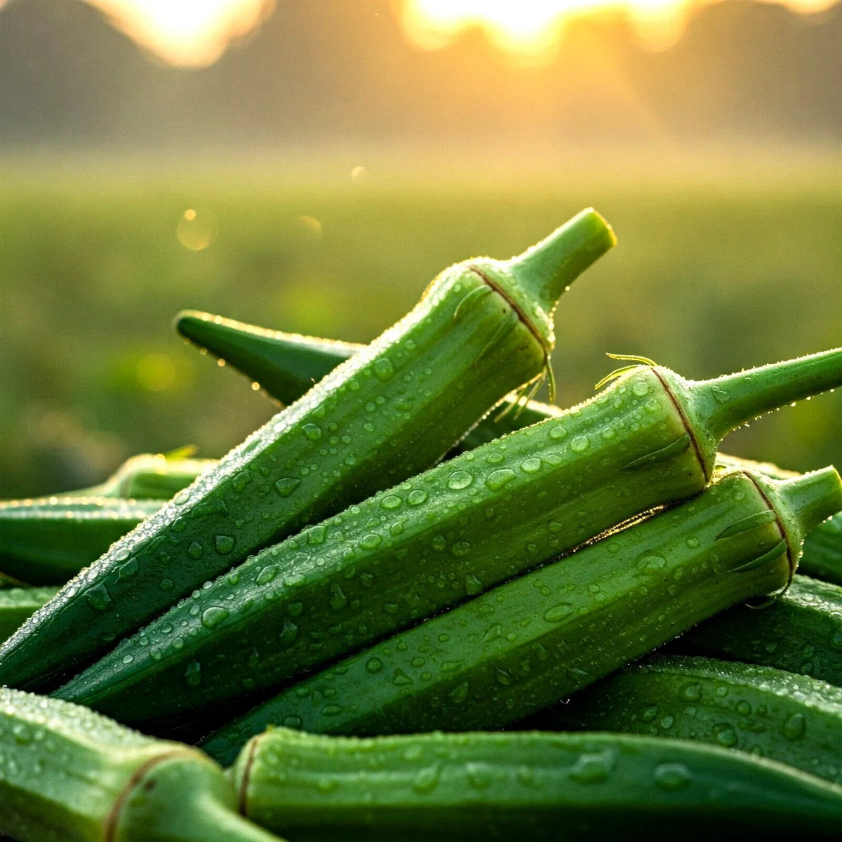 Okra Seeds 200 Clemson Heirloom Vegetable Non-GMO Abelmoschus esculentus for Gardening