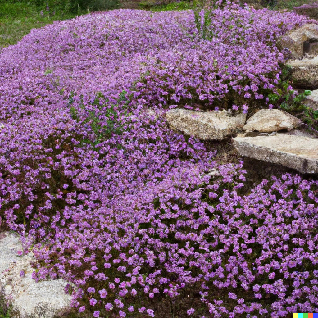 Creeping Thyme Seeds - 5000 Count - Purple Groundcover - Thymus serpyllum - Perennial Herb for Gardens, Pathways, Borders