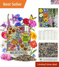 Wildflower Seed Collection 2 Ounce Mix for Pollinator Gardens, Native Plants, Open Pollinated Annuals & Perennials
