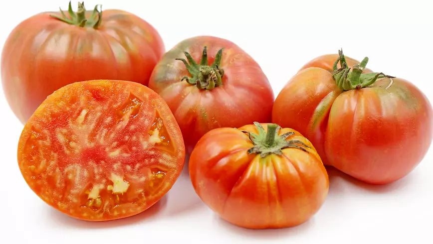 Vintage Wine Striped Tomato Seeds - Heirloom Beefsteak, Non-GMO, 120+ Seeds, Solanum lycopersicum
