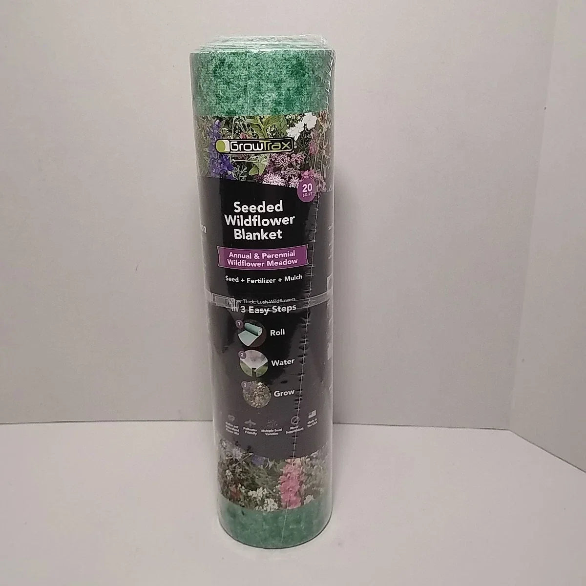 3-in-1 Seeded Wildflower Blanket - 20 sq. ft. Annual & Perennial Mix