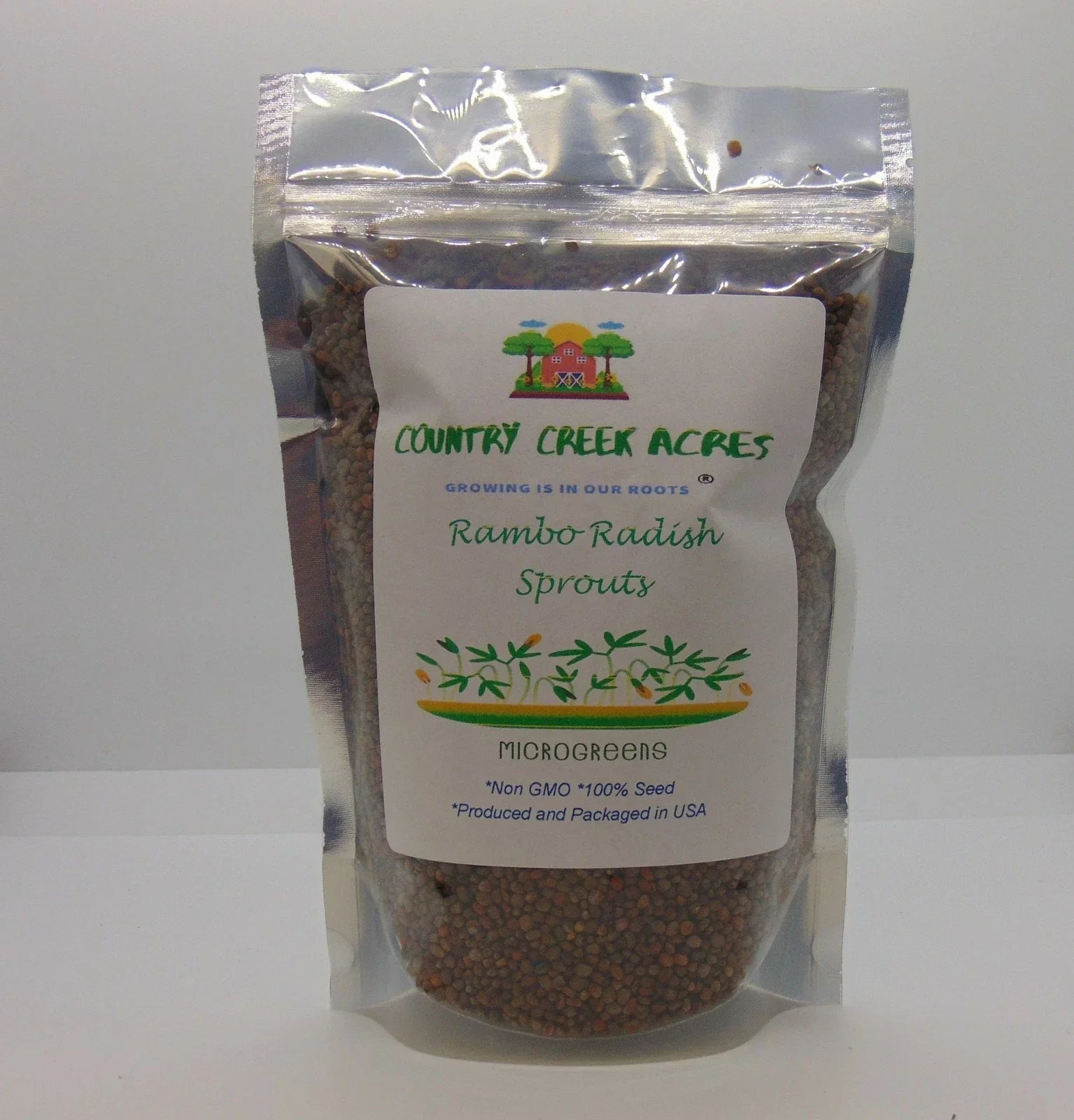 Rambo Radish Microgreen Seeds - 2 Ounce Pack - Brassica Rapa - Fast-Germinating, Organic, Non-GMO, Edible Microgreens
