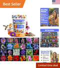 Wildflower Seed Mix 3oz with 23 Varieties for Pollinator Gardens, Non-GMO, Attracts Bees & Butterflies