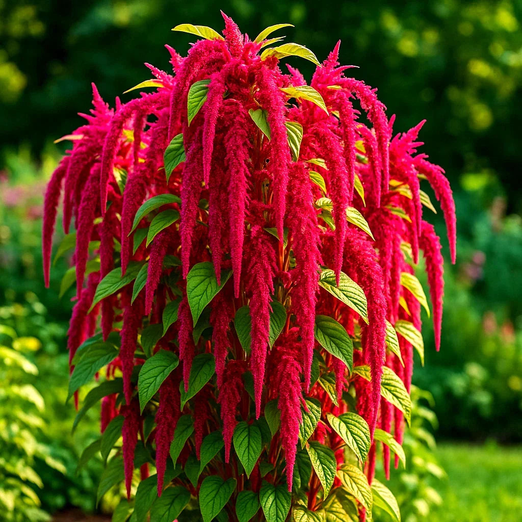 Amaranth Seeds 6000+ Love Lies Bleeding - Autumn Garden Flower - Amaranthus caudatus, Cascading Red & Green Blooms