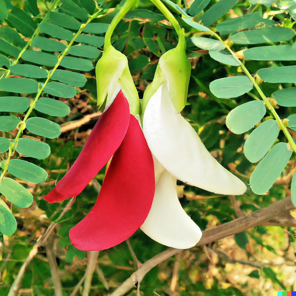 Vegetable Hummingbird Tree Seed Mix - Agati Flower (Sesbania grandiflora) - Tropical Garden Seeds, Edible Flowers, Pollinator Attractant