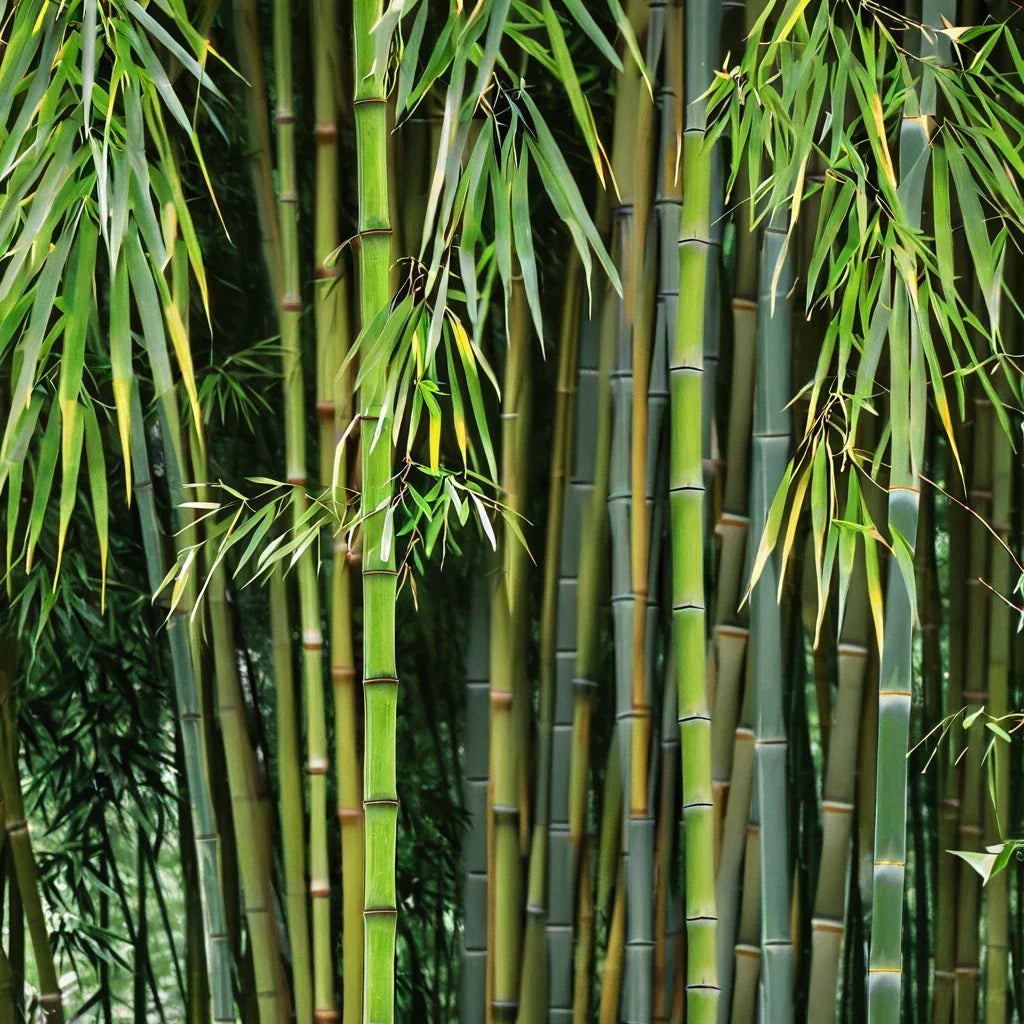 Bamboo Seeds 50 Count for Clumping Privacy Screen Garden, Great Wall Bamboo, Bambusa vulgaris, Fast-Growing, Drought-Resistant