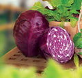 Red Acre Cabbage Seeds - Organic Heirloom Non-GMO Brassica oleracea, Compact, Deep Red Color, Packaged for Home Garden