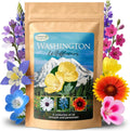 Wildflower Seed Mix - 20 Varieties, 60,000+ Seeds - Washington Native Flowers, Pollinator Friendly, Garden & Meadow Planting