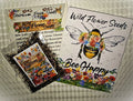 Wildflower Seeds Mix for Pollinators, Organic Fragrant Flower Seeds, Bee Friendly Garden, 1000+ Seeds, Supports Bees & Butterflies