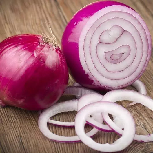 Red Creole Onion Seeds - 500 Non-GMO Heirloom Allium cepa for Home Gardening