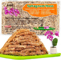 Sphagnum Moss 3 Oz for Orchids, Dried Long Fiber Peat Moss, Plant Potting Mix, Moisture Retention, Aeration