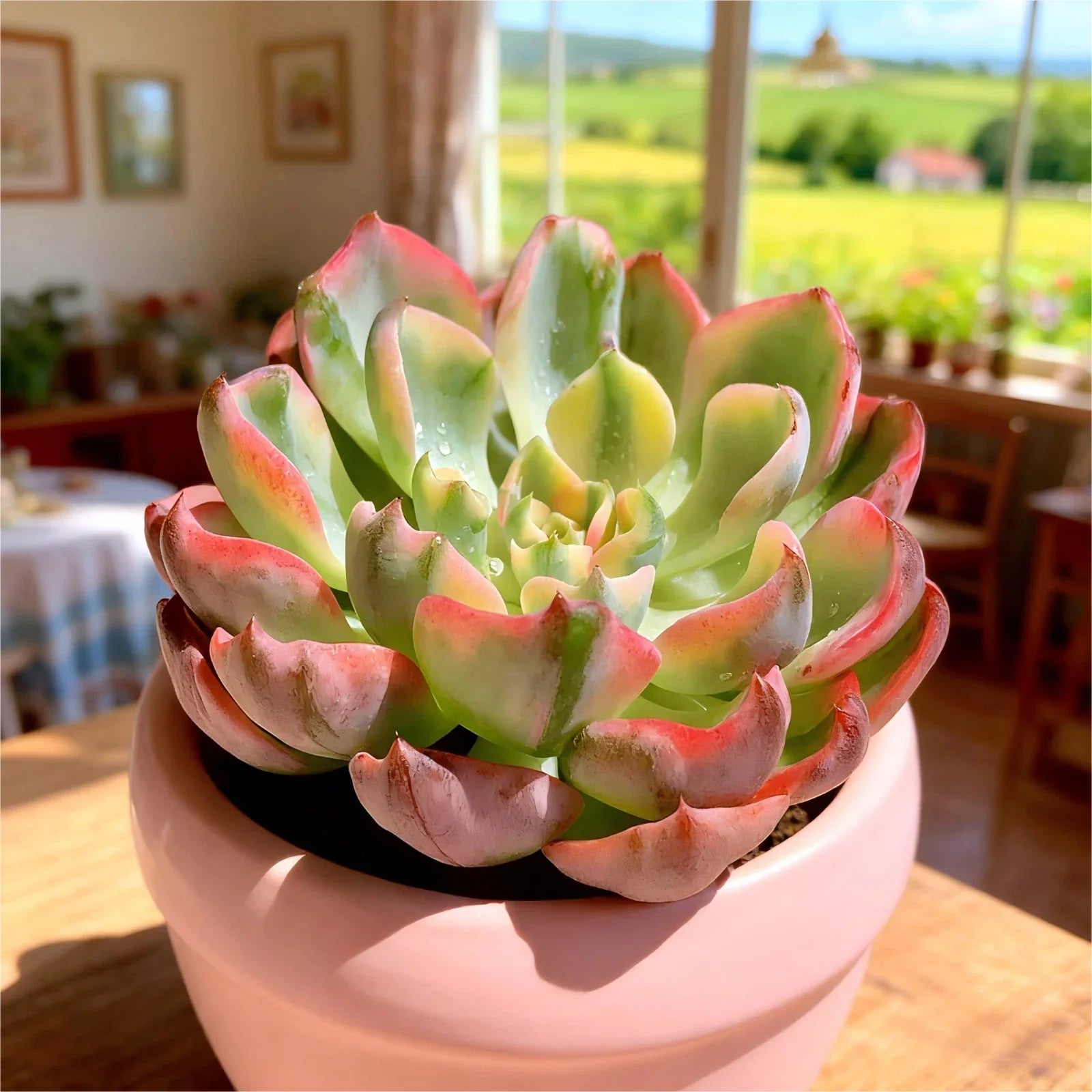 Tearless Beauty Variegated Succulent 2.2” Bare Root Indoor Plant Rare Unique Home Décor
