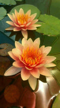 Orange Yellow Lotus Seeds - 5 Pack Nelumbo nucifera Hardy Tropical Water Garden Flowering Plant