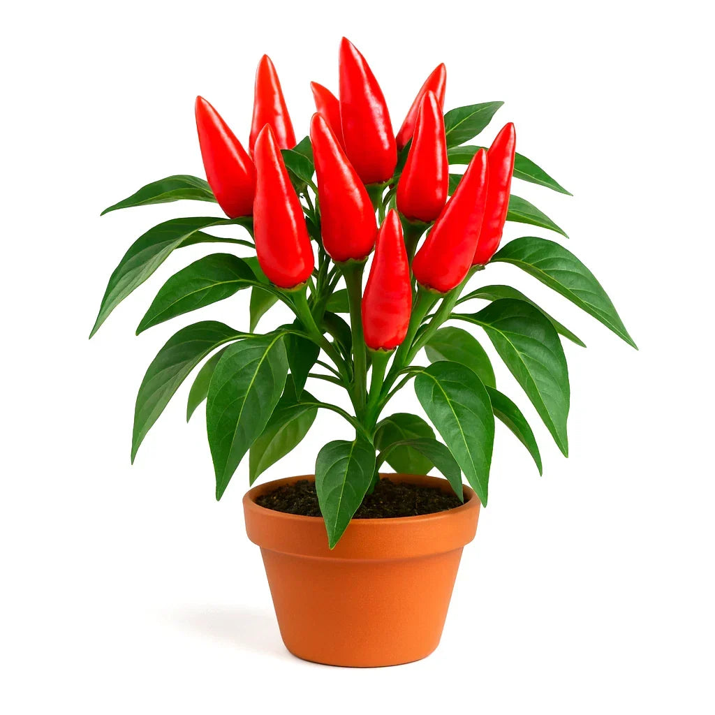 Giant Cayenne Pepper Seeds - 20+ Non-GMO Heirloom Seeds for Spicy Peppers, Up to 6 Inches, 20-50K SHU, USA Grown