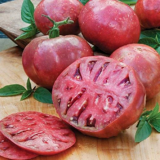 Cherokee Purple Tomato Seeds - Heirloom Non-GMO, Indeterminate, Beefsteak, Solanum lycopersicum, 60 Seeds