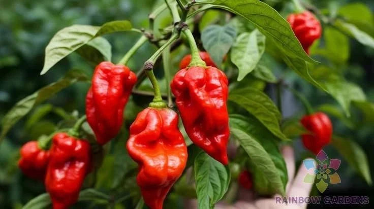 Trinidad Scorpion Hot Pepper Seeds – Capsicum chinense – Super Hot Chili Seeds for Garden Planting, 25+ Pack, USA Shipping