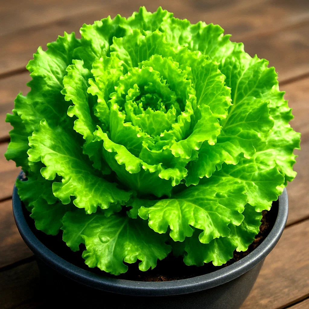 Black Seeded Simpson Lettuce Seeds - 2500+ Heirloom Non-GMO Organic Vegetable Seeds for Home Gardening