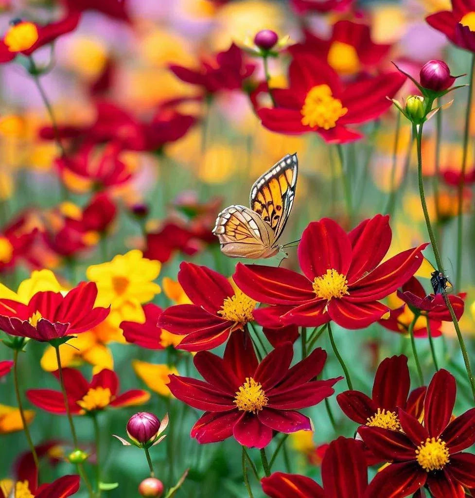 Dwarf Coreopsis Wildflower Seeds - 2000+ Perennial Coreopsis tinctoria Seeds