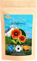 Oregon Wildflower Seed Mix, 325 sq ft, 20 Native Flower Varieties, Over 60,000 Seeds, Pollinator-Friendly, Non-GMO