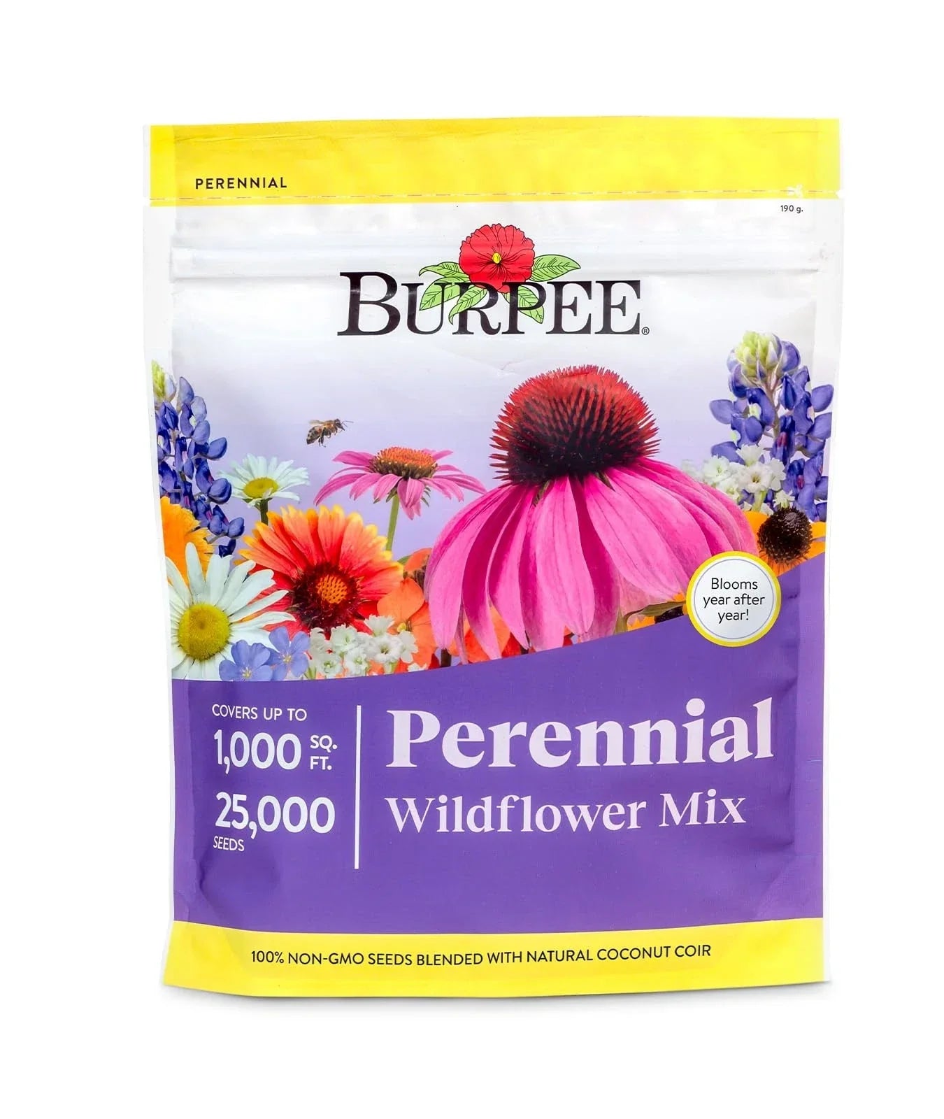 Bulk Wildflower Seeds 25,000 Count - 18 Non-GMO Varieties for Pollinators