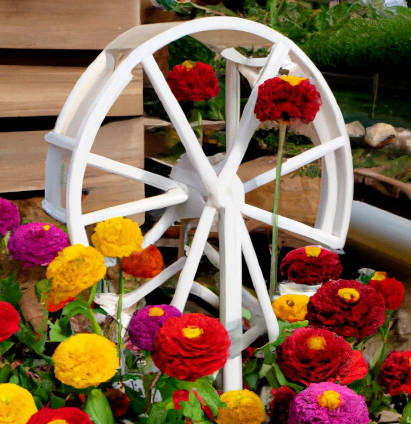 Zinnia Seeds - 200+ Pumila Pompon Mix - Vibrant Colors for Cutting Gardens - Zinnia elegans