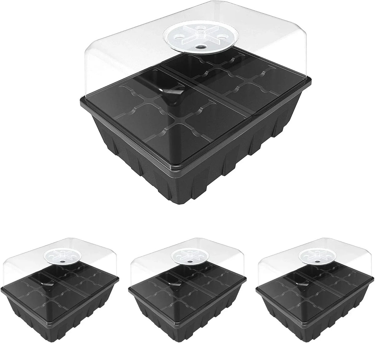 Gardzen Seed Starting Tray 3-Pack - Durable Plant Germination Trays