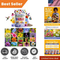 Wildflower Seed Mix - 63,200+ Seeds, 19 Varieties for Pollinator Gardens, Native Wildflowers, Eco-Friendly Bulk Seed Pack