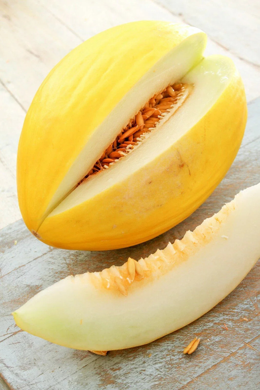 Crenshaw Sweet Melon Seeds - Heirloom Cucumis melo for Garden, Juicy, Sweet, Vining Fruit, 40+ Seeds, US Seller, Free Shipping