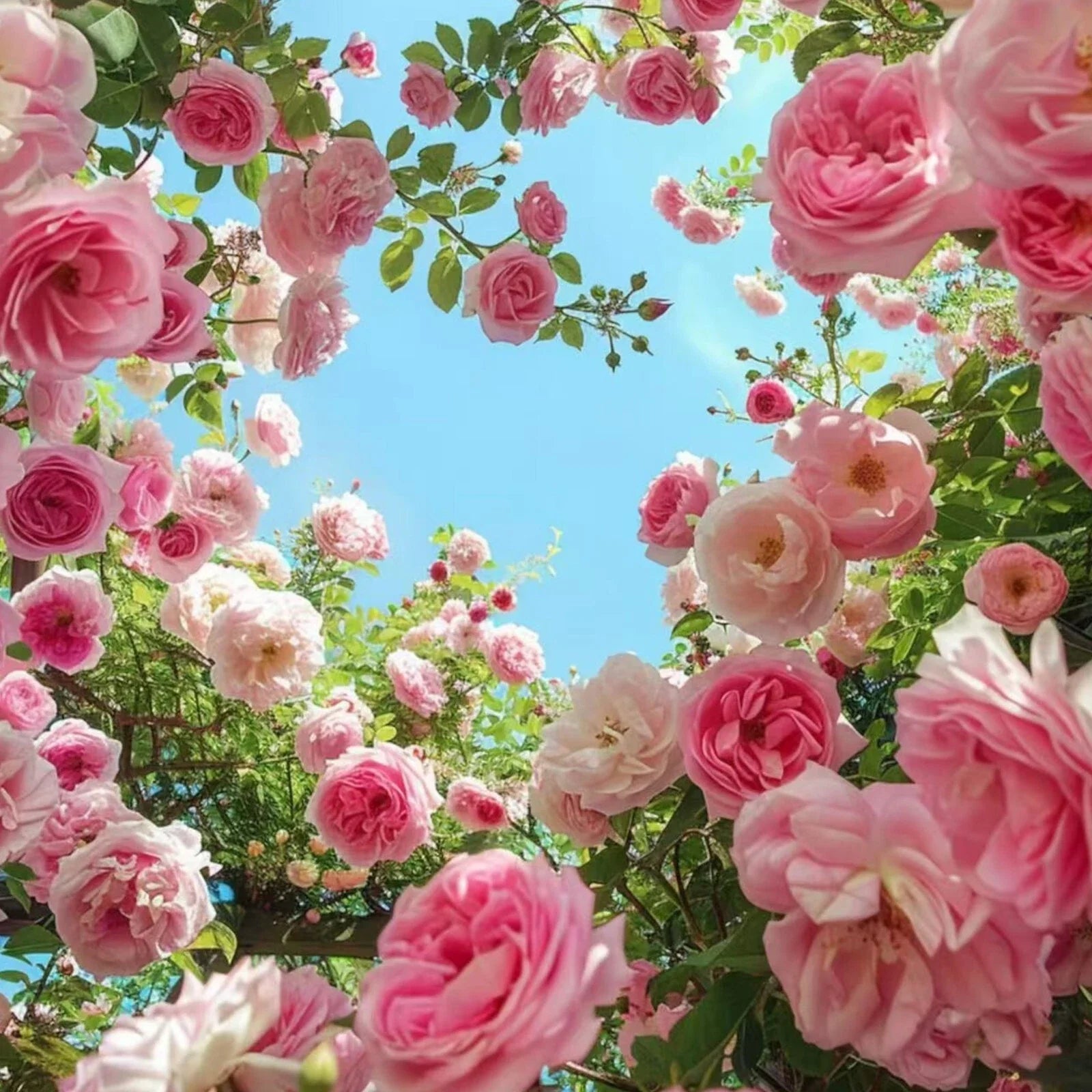 Pink Climbing Rose Seeds – Non-GMO Heirloom Seeds for Trellises – Rosa 'Climbing Pink'