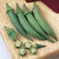 Clemson Spineless Okra Seeds - Non-GMO Heirloom Vegetable Seeds for Home Garden - Abelmoschus esculentus, 25+ Seeds