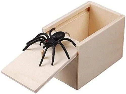 Spider Prank Box - Funny Practical Joke Gift for Kids & Adults with Realistic Spider
