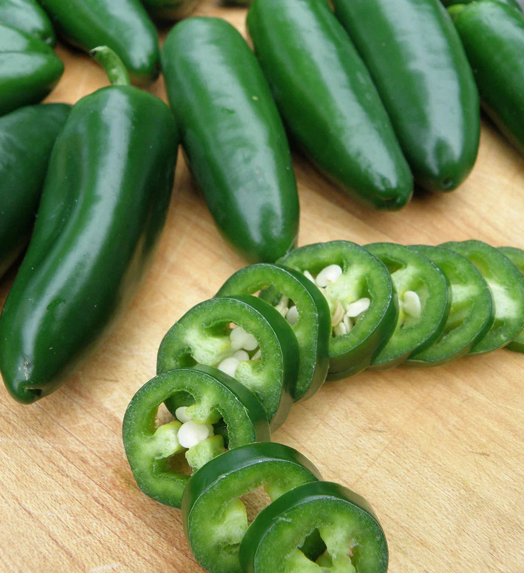 Jalapeno M Pepper Seeds, Non-GMO, Capsicum annuum, Spicy Hot Pepper Seeds for Poppers & Salsas, 50 Seeds