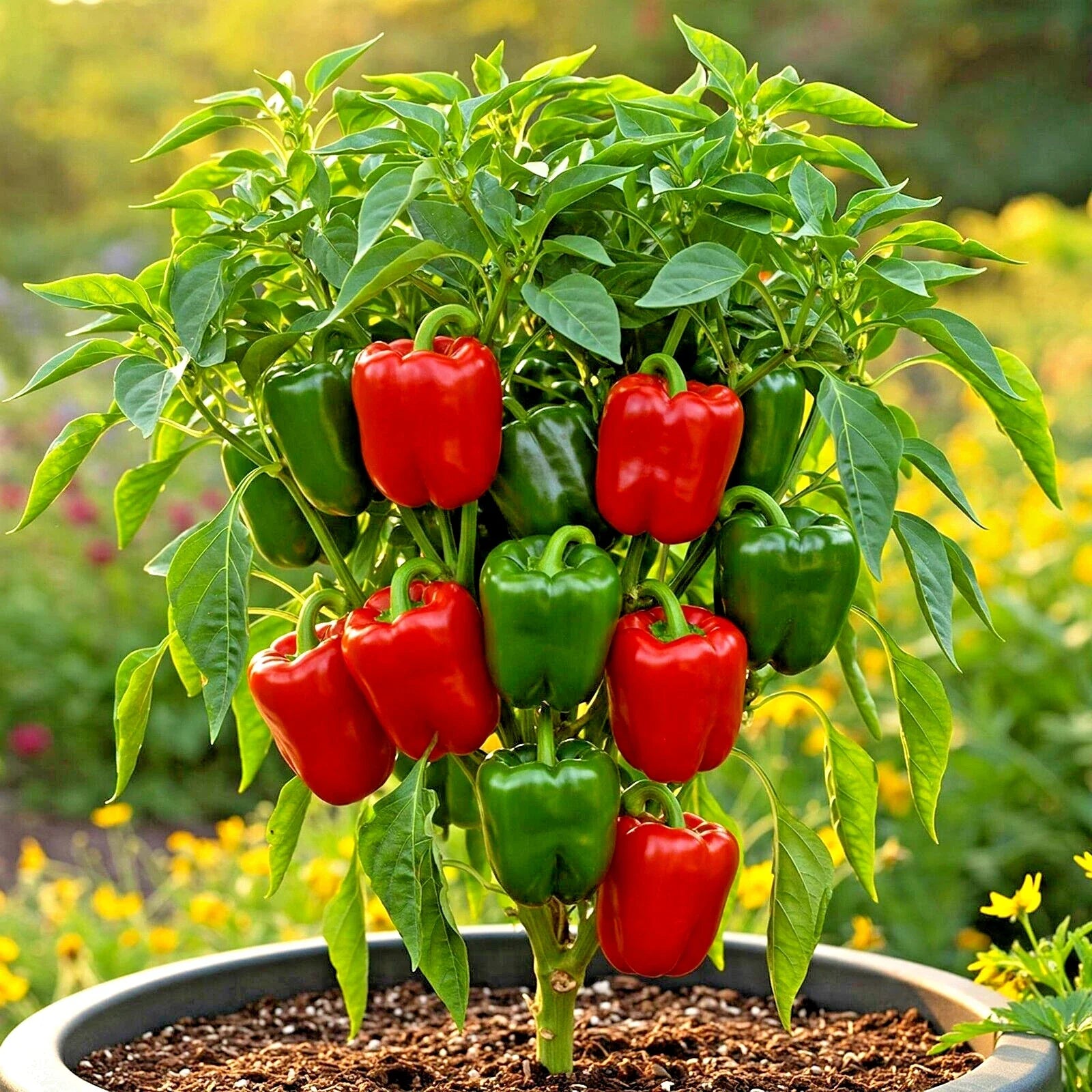 California Wonder Bell Pepper Seeds Mix – Heirloom Non-GMO Vegetable Seeds for Home Garden, Capsicum annuum