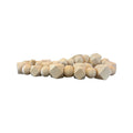 Wooden Geometric Beads Set 12mm Natural Rustic Twine Fringe for Macramé & DIY Decor