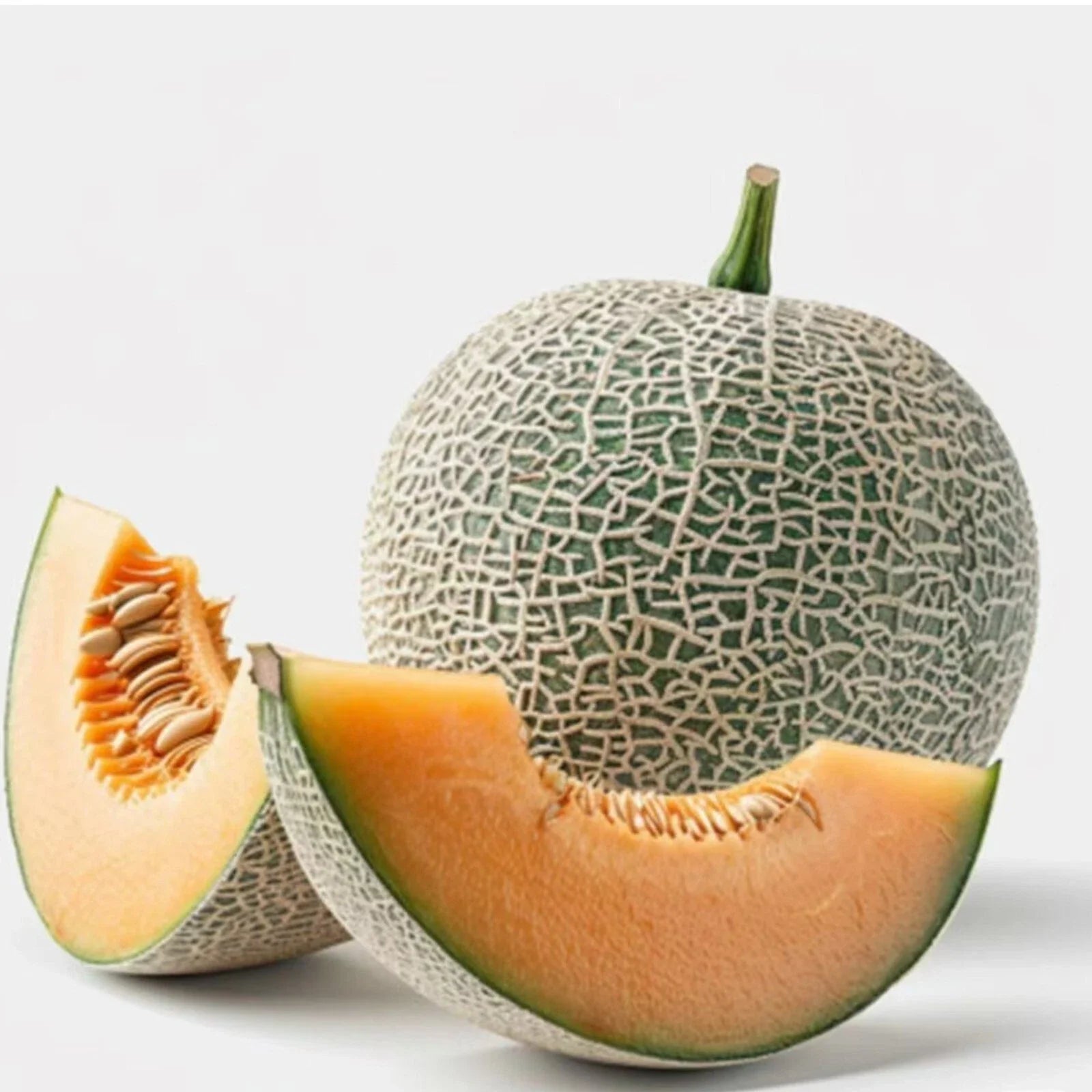 Cantaloupe Melon Seeds - 25pcs Heirloom Cucumis melo for Home Gardens, Juicy, Sweet, Non-GMO