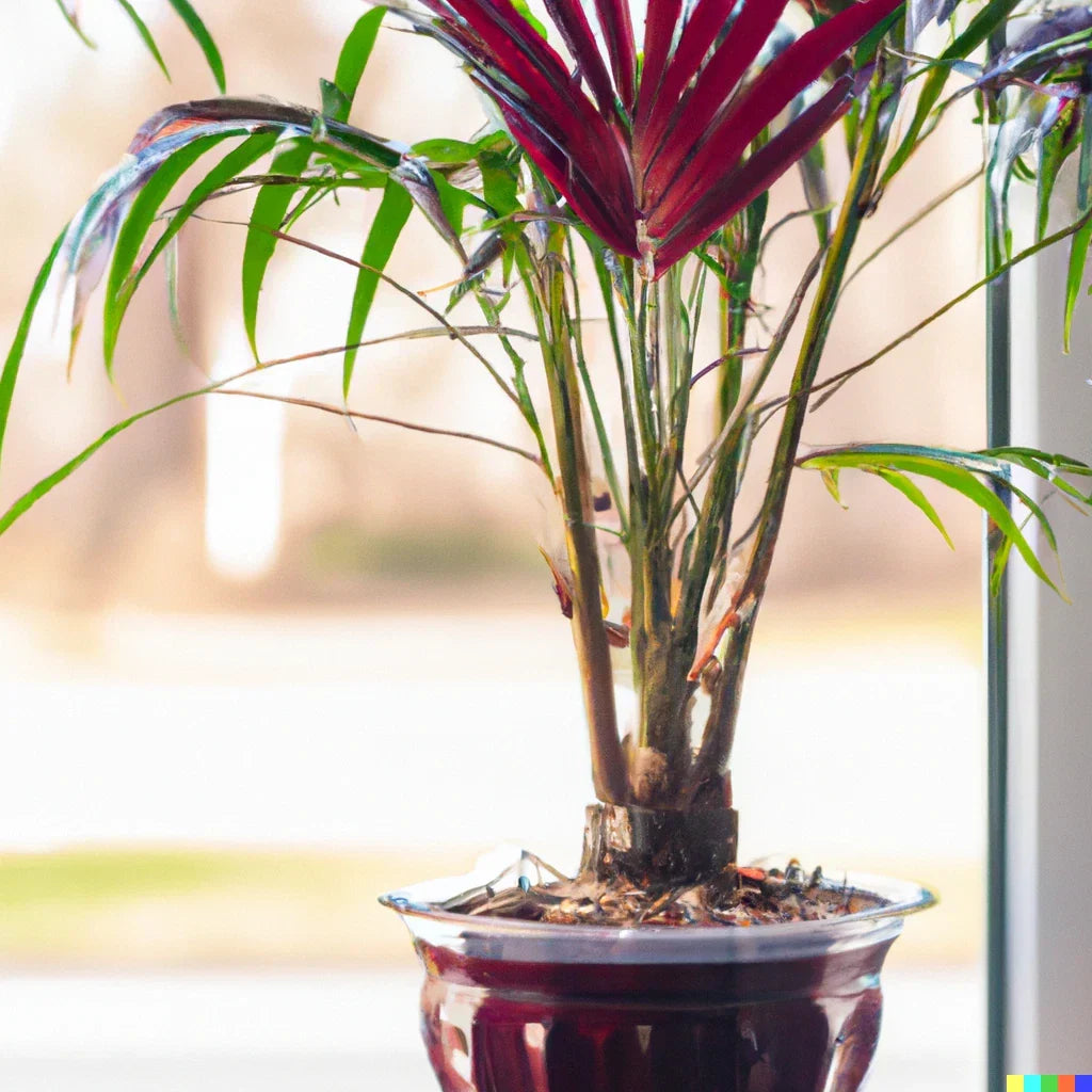 Red Crownshaft Palm Seeds - 5 Pack, Areca Vestiaria, Exotic Indoor Outdoor Plant Seeds for Tropical Gardens
