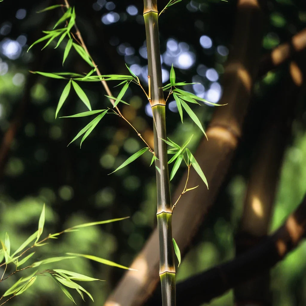 50 Bamboo Seeds - Clumping Red Temple Bambusa multiplex 'Red Temple' for Privacy & Shade Garden Plant