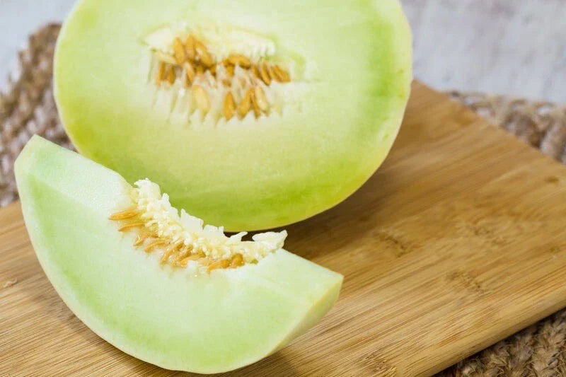 Honeydew Cantaloupe Seeds, Organic Non-GMO Heirloom, Green Flesh Melon Cucumis melo, 25+ Seeds for Backyard Gardening