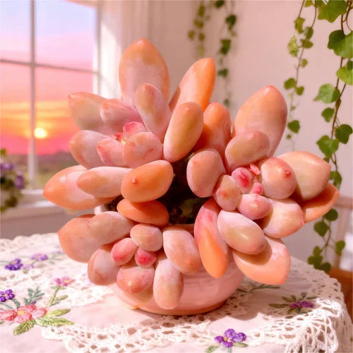 Rare Succulents Bare Root xPachyveria Elaine Live Plant – Unique Colors & Shapes, Easy Care, Indoor Indoor Plant